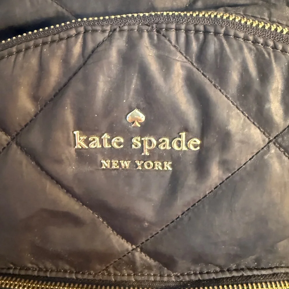 Kate Spade Quilted Black Backpack